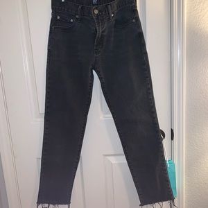 GAP black girlfriend jeans